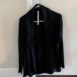 Lululemon Athletica Black Open Front Jacket